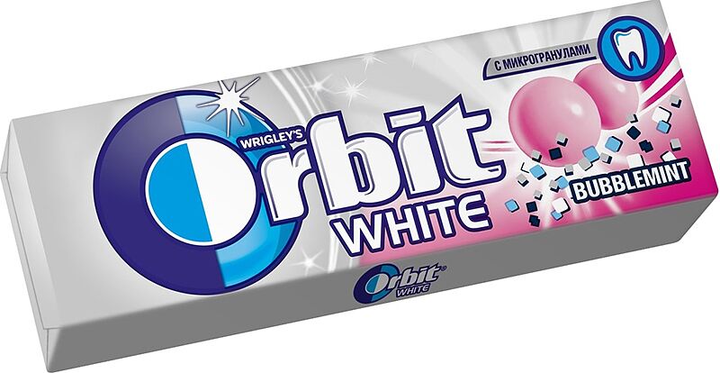 Մաստակ «Orbit White» 13.6գ Մրգեր և Անանուխ