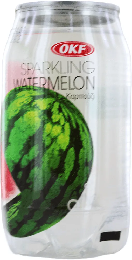 Refreshing carbonated watermelon flavored drink "OKF" 350ml 
