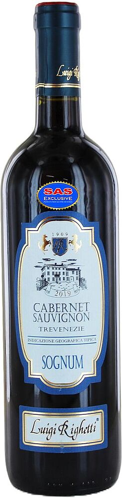 Вино красное "Luigi Righetti Cabernet Sauvignon Sognum" 0.75л 