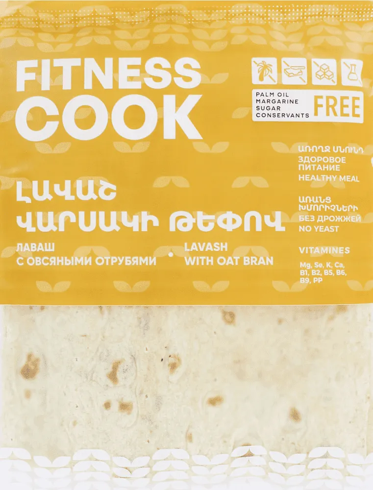Lavash with oat bran "Ftiness Cook" 250g ±8g
