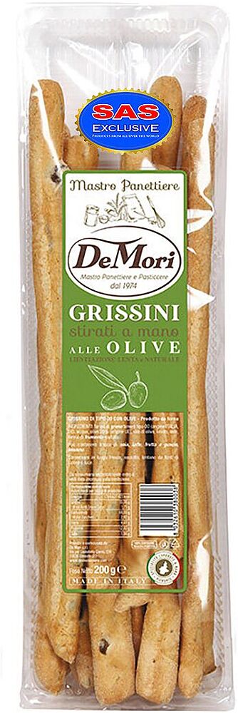 Хлебные палочки с оливками "De Mori" 200г
