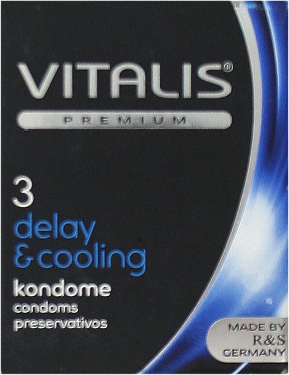 Condoms "Vitalis Delay & Cooling Effect" 3pcs