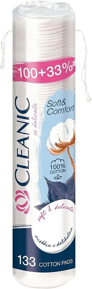 Cotton pads "Cleanic"  133pcs