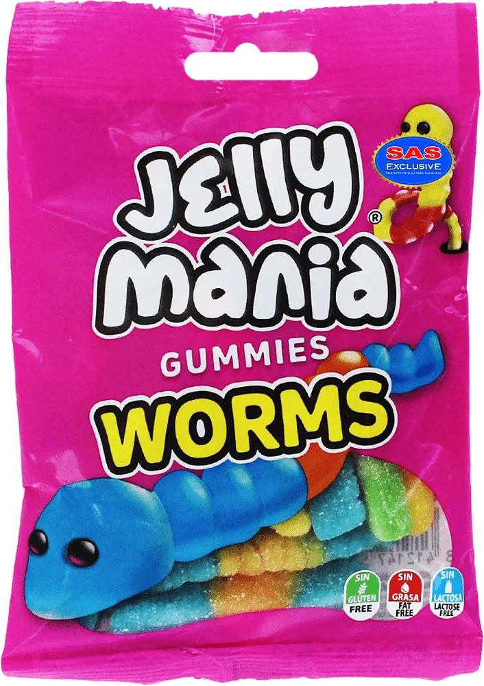 Jelly candies "Jake Jelly Mania Worms" 100g

