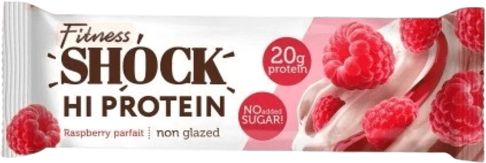 Protein stick with raspberry parfait flavor "Fitness Shock Hi protein" 60g
