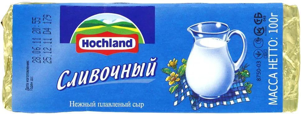 Processed cheese "Hochland Creamy" 100g
