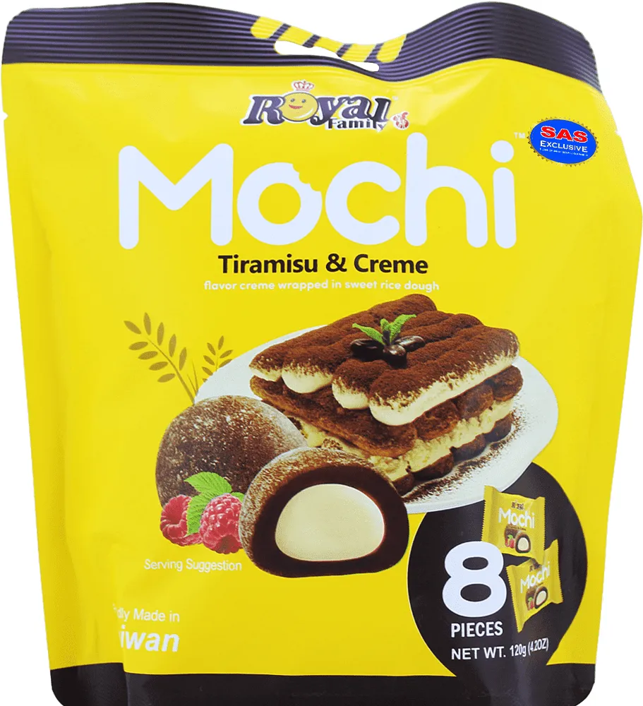 Pastry mochi with tiramisu flavor "Royal Family" 120g
