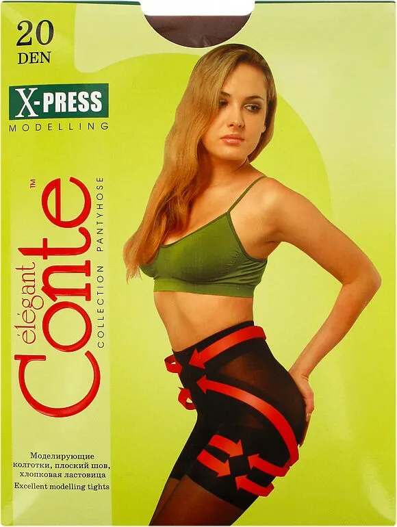 Bronze tights "Conte Elegant X-press 20 Den N4" 