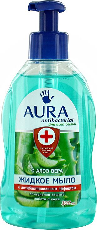 Antibacterial liquid soap "Aura" 300ml