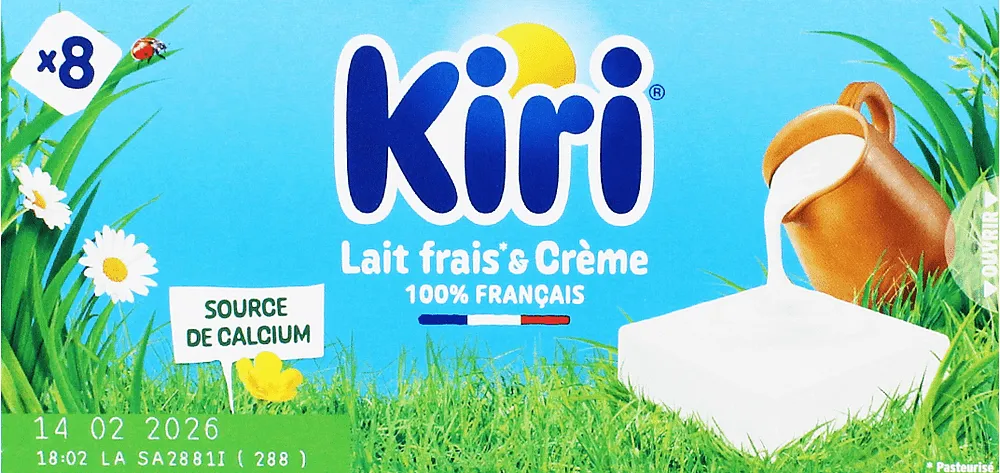 Cream cheese "Kiri Lait Frais & Creme" 8*18g
