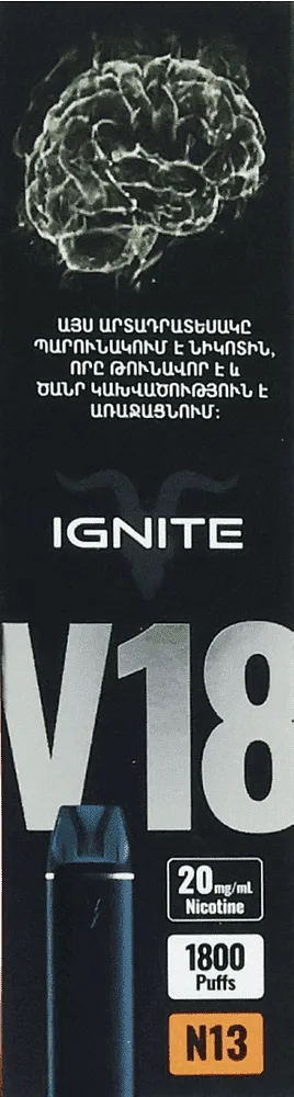 Electric pod "Ignite V18 N13" 1800 puffs
