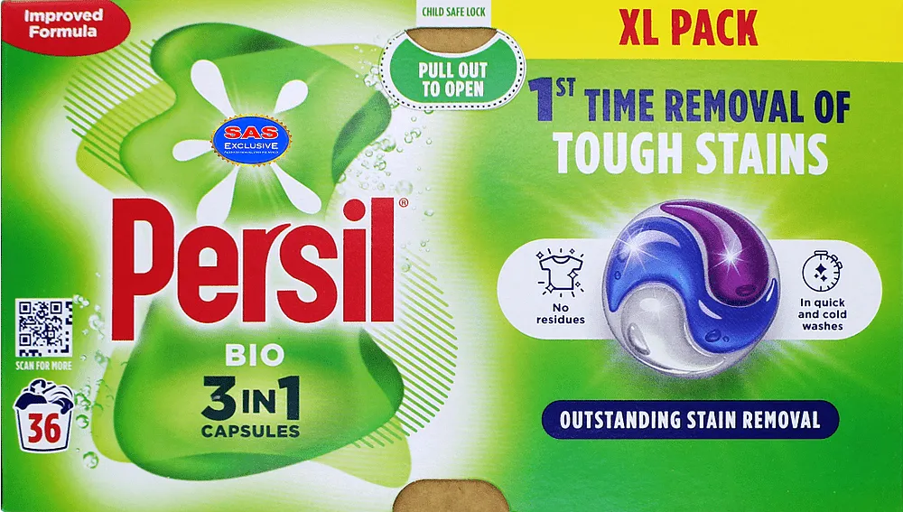 Washing capsules "Persil Bio 3in1" 36 pcs
