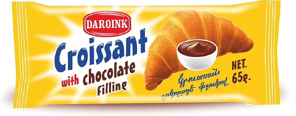 Croissant with chocolate filling "Daroink" 65g
