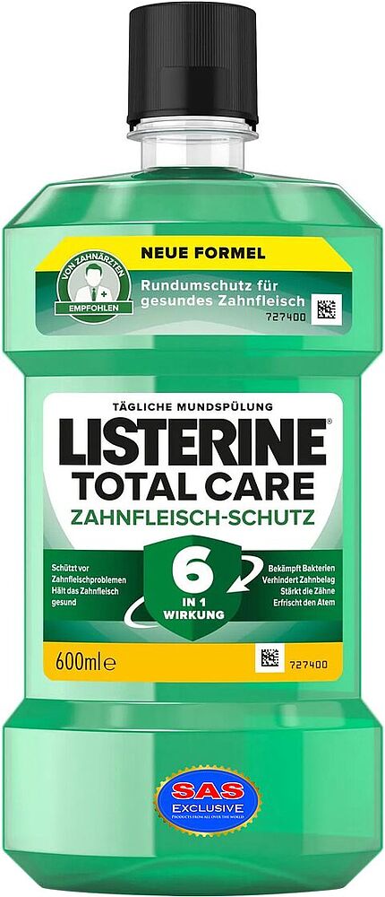 Բերանի խոռոչի ողողման հեղուկ «Listerine Total Care» 600մլ
