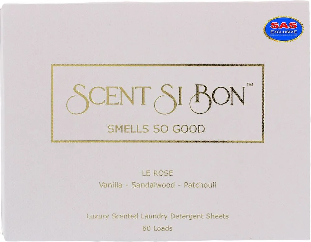 Washing powder sheets "Scent Si Bon Le Rose" 60pcs
