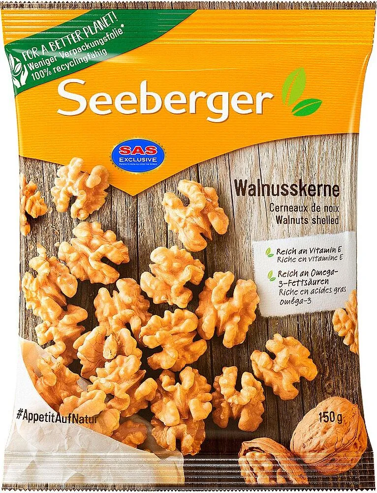 Peeled walnuts "Seeberger" 150g 	