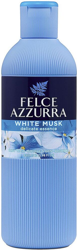 Shower gel "Felce Azzurra White Musk" 650ml
