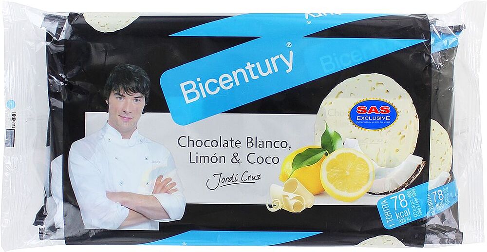 Չորահացեր բրնձի շոկոլադով «Bicentury» 132գ
 
