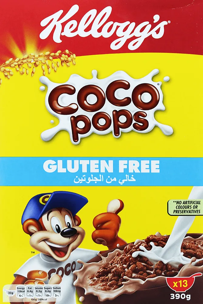 Ready breakfast "Kellogg's Coco Pops Gluten Free" 390g
