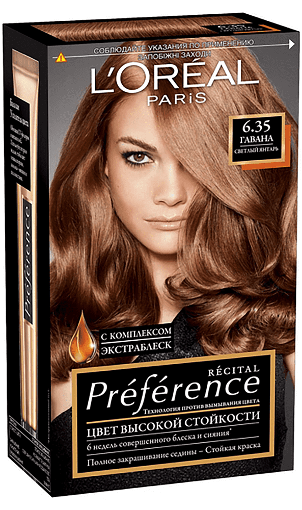 Hair dye "L'Oreal Paris Recital Preference" №6.35