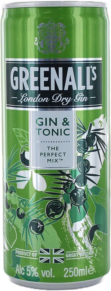 Gin-tonic "Greenall's" 250ml 
