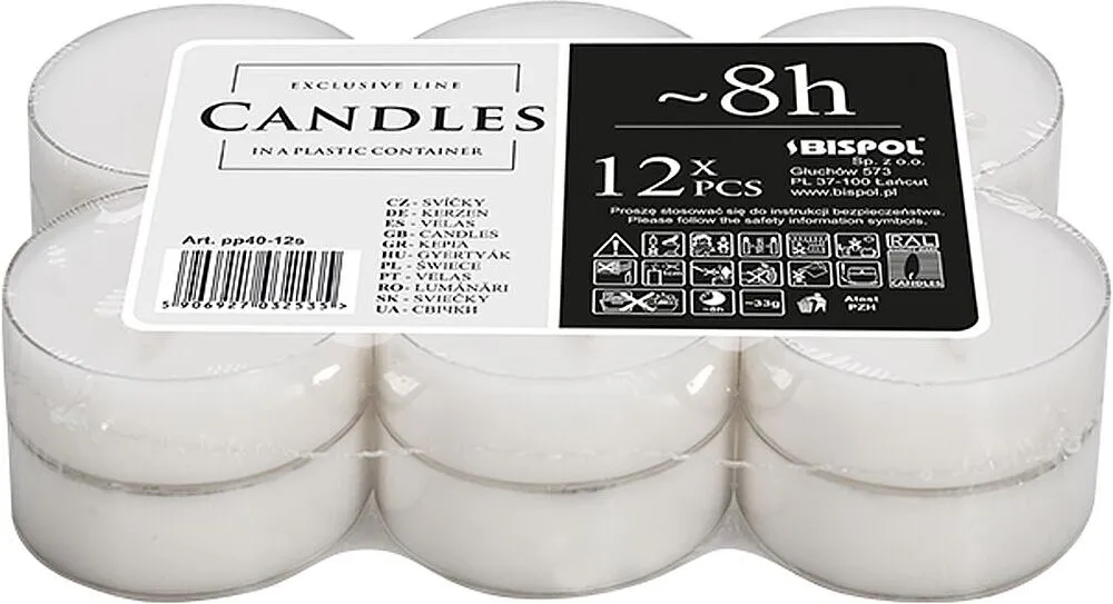 Aromatic candle "Bispol" 12 pcs