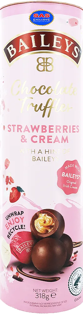 Շոկոլադե կոնֆետներ «Baileys Chocolate Truffles Strawberry & Cream» 318գ