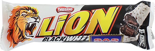 Шоколадный батон "Nestle Lion Black White" 40г