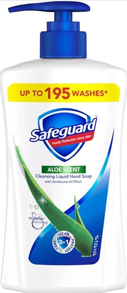 Liquid soap "Safeguard Aloe Vera" 390ml
