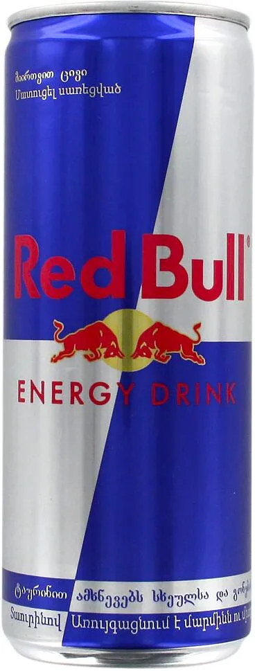 Էներգետիկ գազավորված ըմպելիք «Red Bull» 0.25լ 