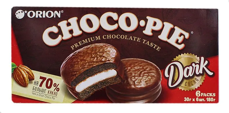 Cookies coated with chocolate "Orion Choco Pie" 180g