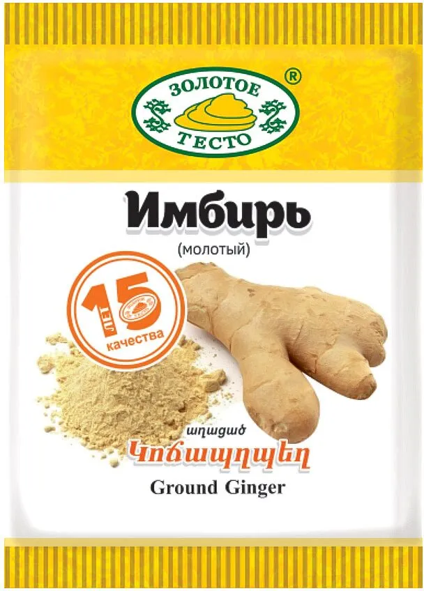 Ground ginger "Zolotoe Testo" 