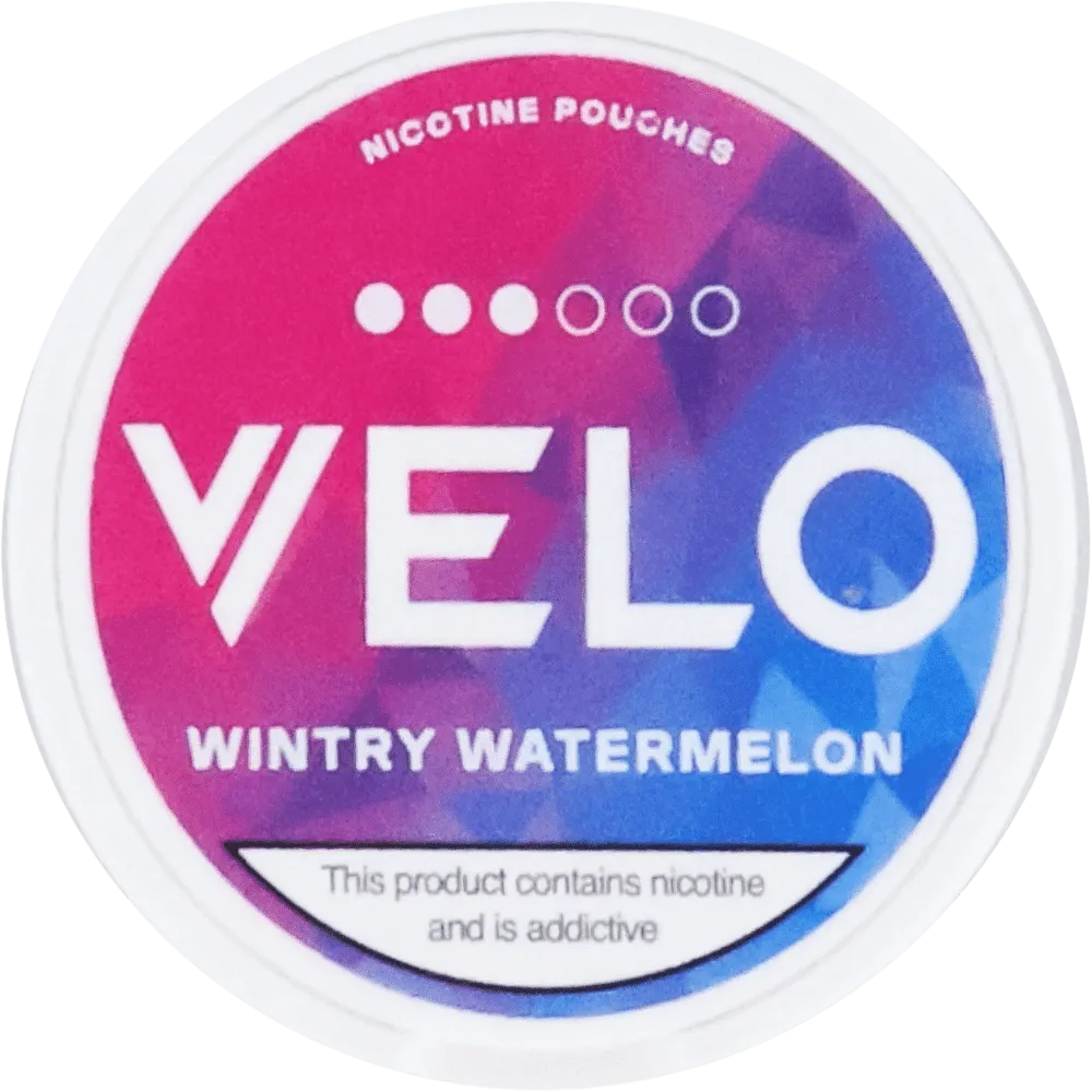 Nicotine watermelon flavored pouches "Velo Wintry Watermelon Original" 10mg
