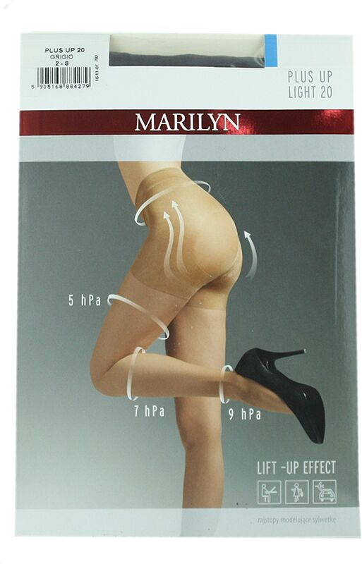 Tights "Marilyn Plus Up Light 20 Den N2" Gray