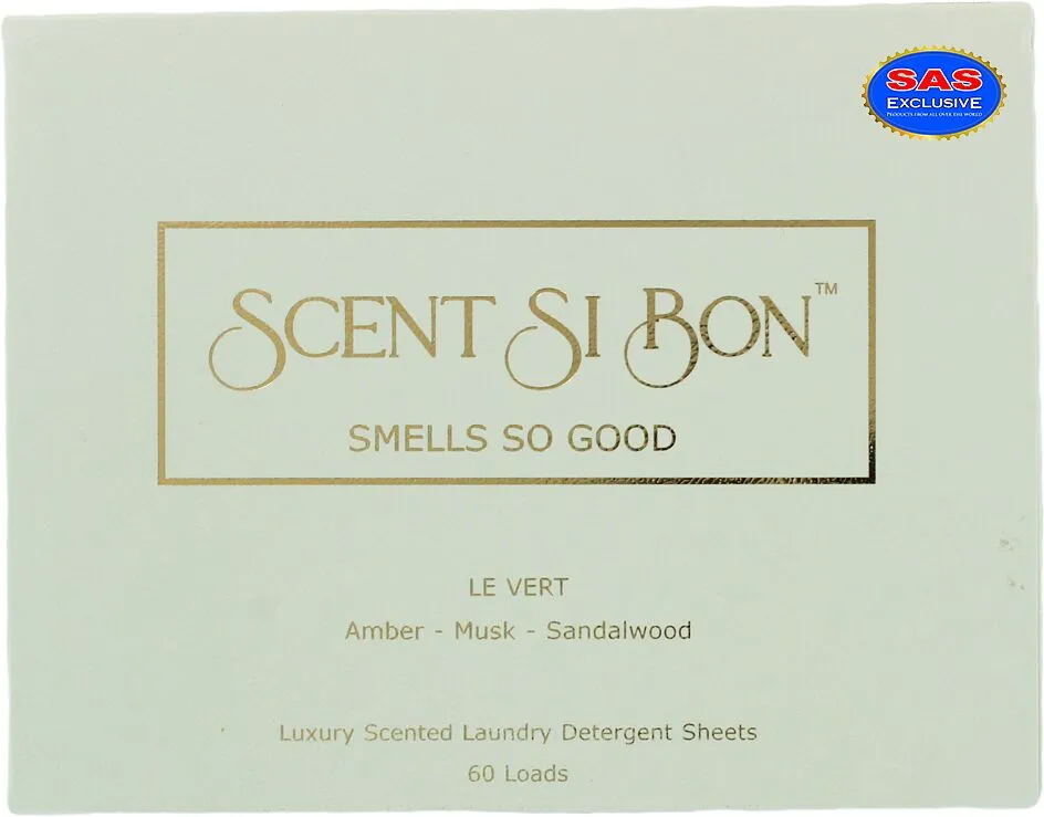 Washing powder sheets "Scent Si Bon Le Vert" 60pcs
