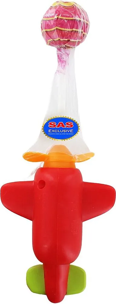 Strawberry flavored lollipop "Chupa Chups Crazy Plane" 12g

