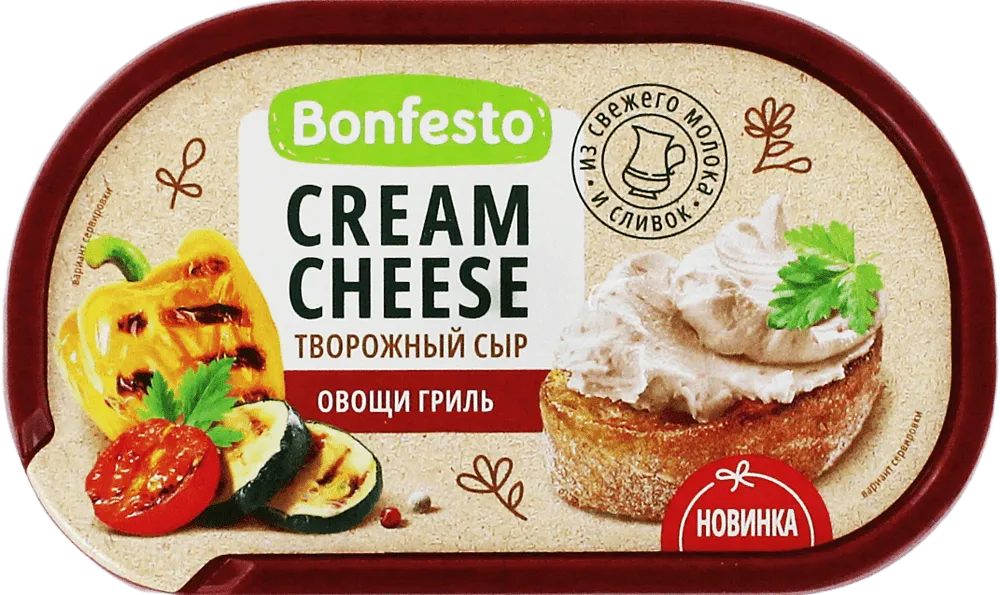 Curd cheese with vegetable grill flavour "Bonfesto" 140g