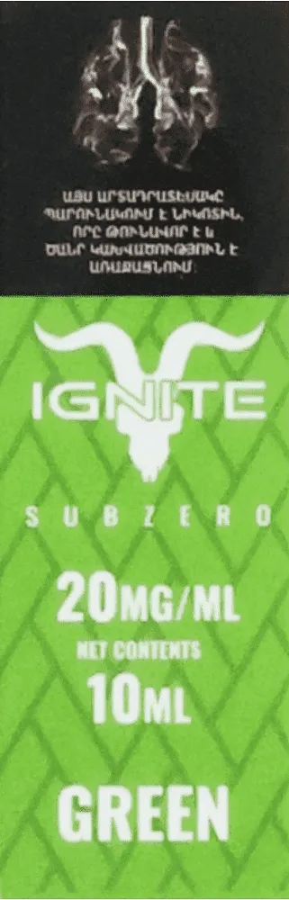 Nicotine solution "Ignite Green" 10ml
