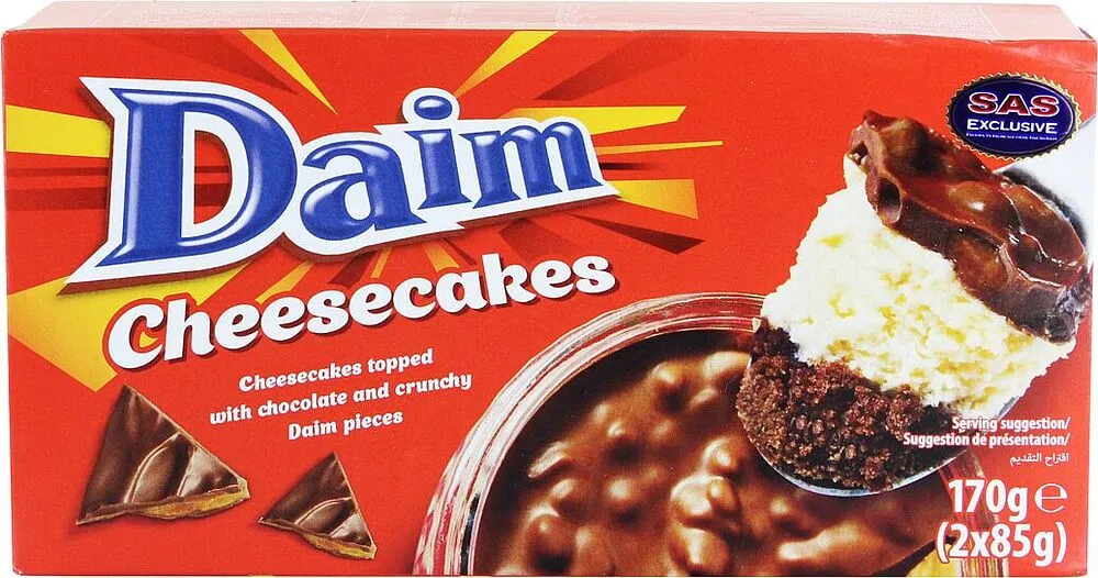 Frozen cheesecake "Daim" 2*85g
