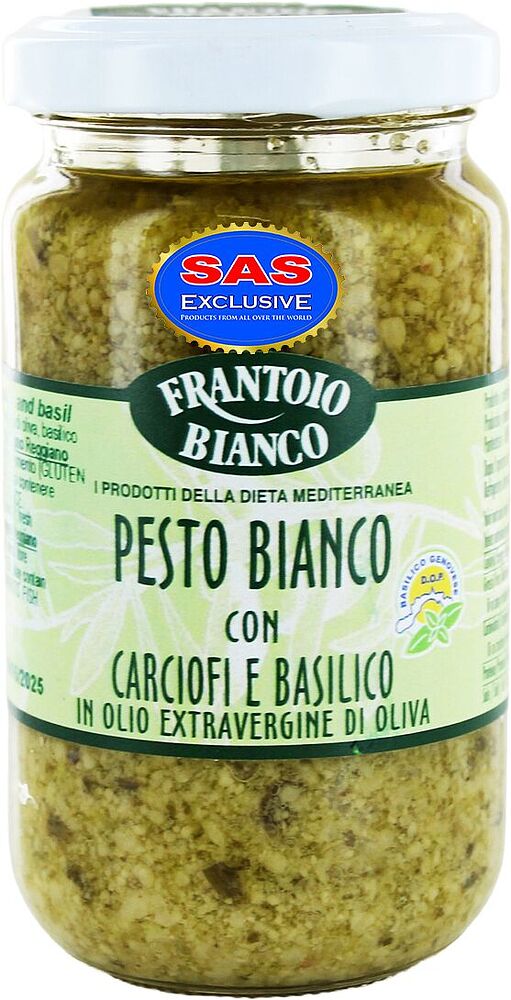 Pesto sauce "Frantoio Bianco" 180g
