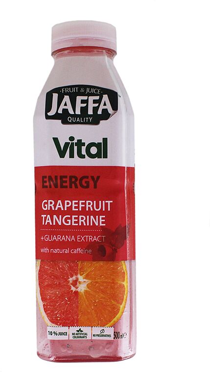 Напиток "Jaffa Vital" 500мл Грейпфрут, мандарин и гуарана