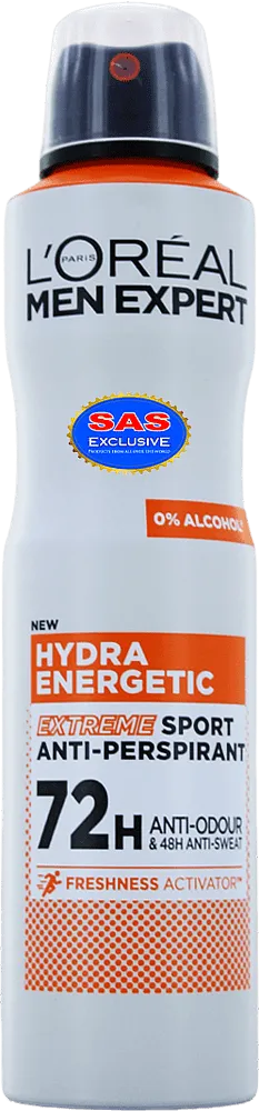 Antiperspirant - deodorant "Loreal Men Expert Hydra Energetic" 250ml
