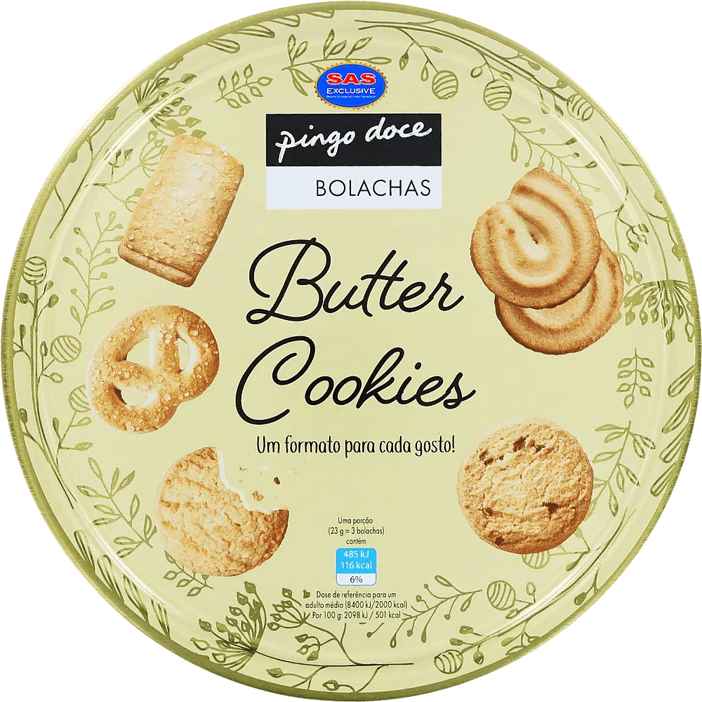 Թխվածքաբլիթ կարագով «Pingo Doce Butter Cookies» 454գ