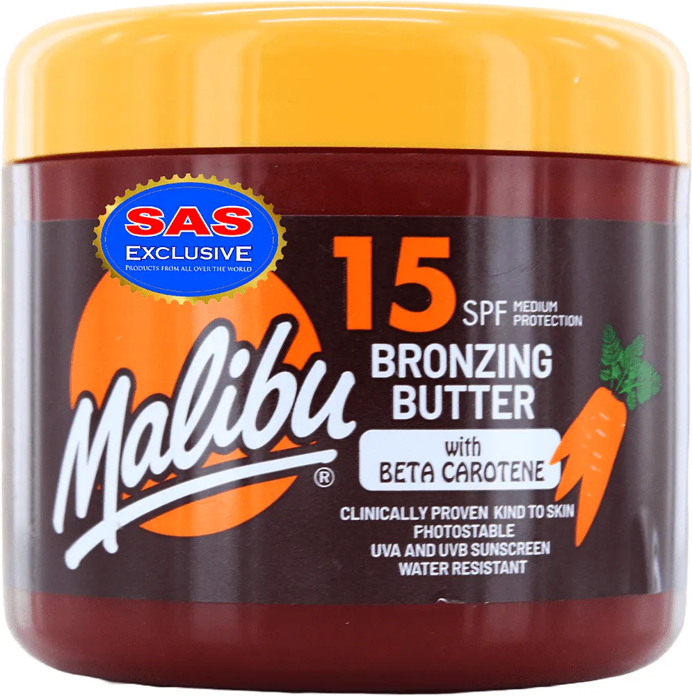 Tanning butter "Malibu Bronzing Butter 15 SPF" 300ml
