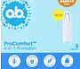 Tampons "o.b. Pro Comfort Silk Touch Super" 8pcs.