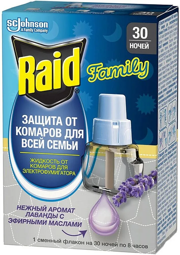 Մոծակների դեմ հեղուկ «Raid» 21,9մլ
