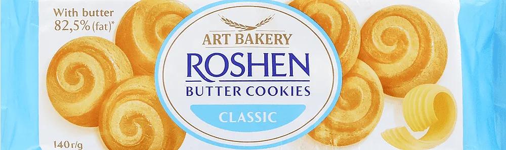 Печенье сдобное "Roshen Butter Cookies Classic" 140г