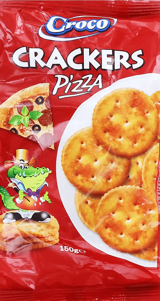 Կրեկերներ պիցցայի համով «Croco Crackers Top Pizza» 150գ