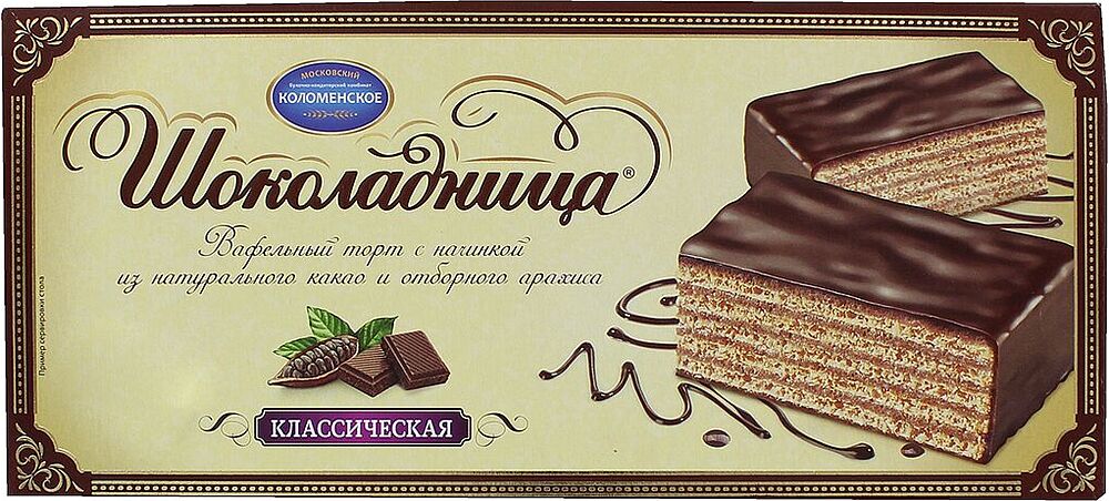 Торт вафельный с арахисом "Коломенское Шоколадница" 240г