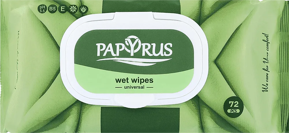 Wet wipes "Papyrus" 72 pcs